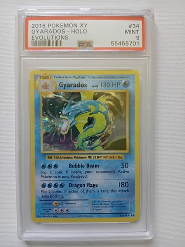 Pokémon gyarados holo psa - pokémon,