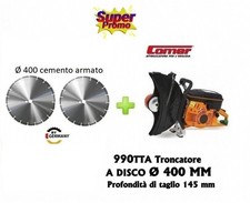 MOTOTRONCATRICE A DISCO COMER TTA 990 TAGLIO MAX 145 mm c/2 dischi Ø 400 cemento