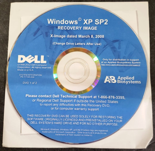 Dell windows sp2 disco - windows,