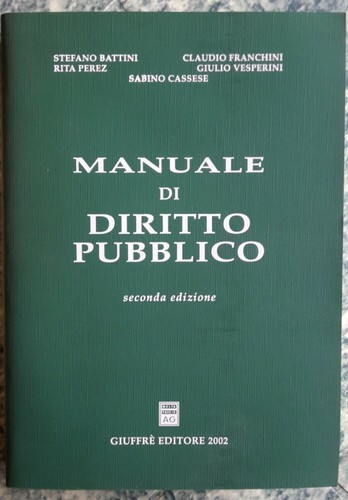 Sabino cassese manuale di - cassese,,