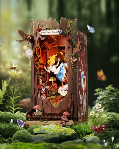 Rolife book nook kit con - book,