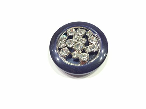 Bottoni gioiello galalite - galalite, blu