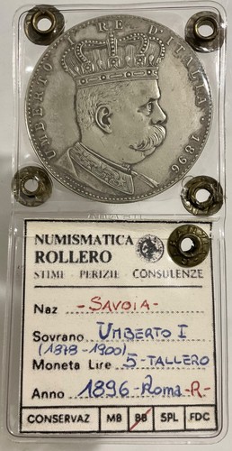 Lire tallero 1896 moneta - 5,