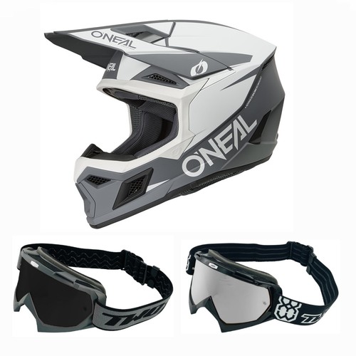 Casco cross oneal - combo, con