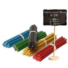 100 x Candele Rituali 16 cm - Fatte a Mano, Per Rituali, Yoga e Meditazione