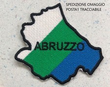 PATCH RICAMATA REGIONE ABRUZZO TERMOADESIVA CM 7,5X7