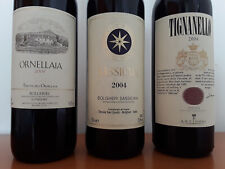 SUPER TUSCAN Orizzontale ANNO 2004 Trilogy  : SASSICAIA - ORNELLAIA -TIGNANELLO