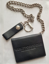 HARLEY DAVIDSON PORTAFOGLIO CON CATENA ORIGINALE USA 97779-08V VERA PELLE