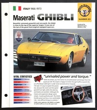 MASERATI GHIBLI COUPE' 1968