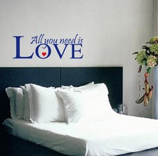 All You Need is Love versione 2 - Citazioni da parete d'arte / adesivi da parete / decalcomania / murale
