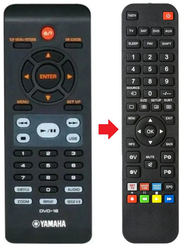 Telecomando adatto per yamaha - telecomando,
