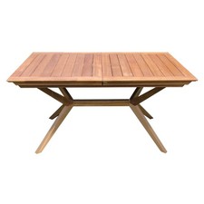 TAVOLO ALLUNGABILE ESTENSIBILE 150/200X90 ARREDO ESTERNO GIARDINO LEGNO MARRONE