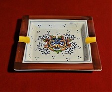 🟡 POSACENERE FATTURA DI FIRENZE  DIPINTO A MANO -A-118