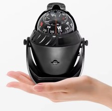 Bussola Nautica Per Barche Con Luce e Staffa Modello Finder Alta Velocità 12V