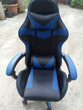 sedia gaming USATA BLU E NERA