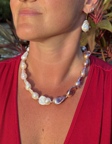 Collana perle barocche - collana,