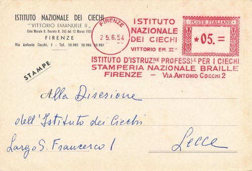 Italia 1954 cartolina - italia,