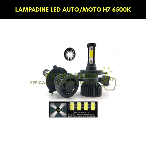 Kit lampadine led 50w - lampadine, h7