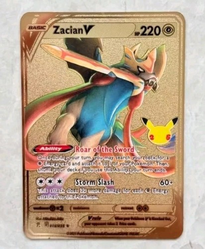Pokemon card zacian v - card,