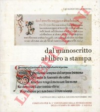 Storia della - Dal manoscritto