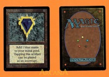 Mox Sapphire - Beta - small bend - MTG Magic The Gathering