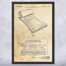 Brevetto titolo auto arte da