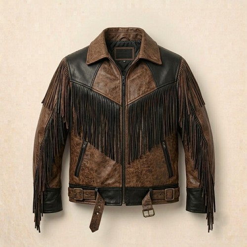 Giacca biker western uomo - , vera