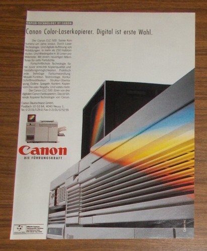 Rara pubblicità canon clc 500 - pubblicità,