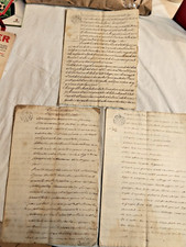 LOTTO DI N 3 MANOSCRITTI REGNO DELLE DUE SICILIE BUONE CONDIZIONI COME IN FOTO