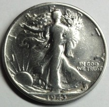 USA 1/2 dollaro 1943 S argento