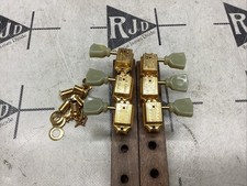 Gibson Deluxe Tuners Tuning Keys Picchetti Teste Oro Pulsante Tulipano 3 per Lato