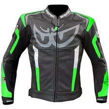 Giacca Moto Pelle Uomo Berik Nuova