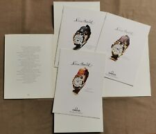Omega Louis Brandt rare trio of brochures of the models produced in 1991 Italian