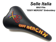 Sella bici Selle ITALIA MAX Flite EDDY MERCKX ricamo 275mmx137mm GIAPPONE