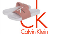 CALVIN KLEIN - CIABATTE DONNA - SUOLA IN GOMMA - RIVESTIMENTO IN TESSUTO