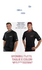 GIACCA CUOCO CHEF DURANGO 2 C MANICA CORTA ISACCO MADE IN ITALY JACKET PIZZAIOLO