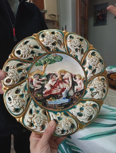 Antico piatto capodimonte - antico,
