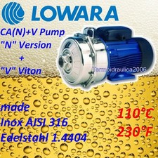 Pompa centrifuga CA70/45NV 1,5Hp uso alimentare 316 cloro vino birra 400V Lowara