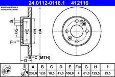 Brake Disc RENAULT CLIO I