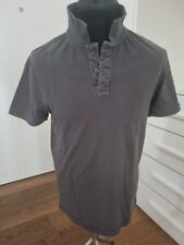 Polo uomo Jeanswear 72D taglia L manica corta grigio antracite in cotone usata