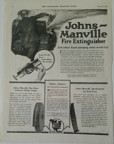 1918 johns manville - manville, estintore