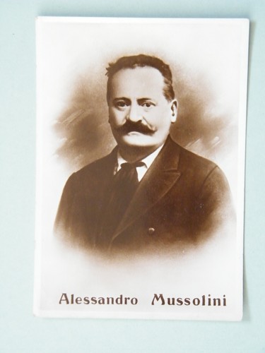 Cartolina alessandro mussolini - cartolina,