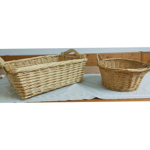 Coppia cestini vimini - , con