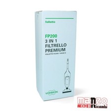 Sacchetti Vorwerk Folletto Vk 200 Filtrello Premium Originale 01141- 57920 51377
