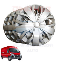 KIT SET COPPE RUOTA COPRICERCHI PLATTO PER FIAT DUCATO DAL 2014 BORCHIE R16"