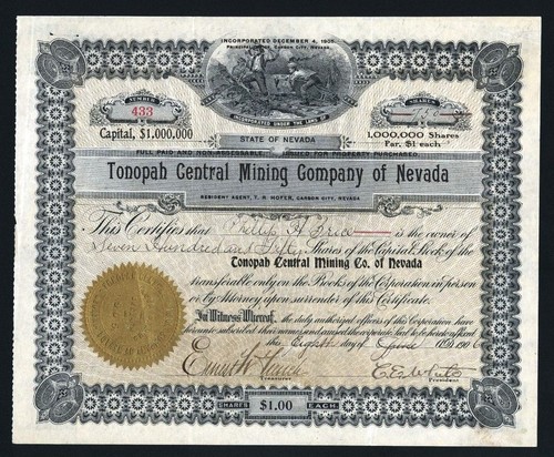 1906 nevada tonopah - -, central