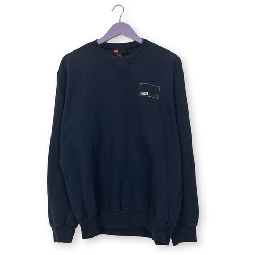 Felpa diesel vintage blu scura - felpa,