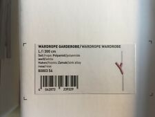 Authentics Wardrope - corda guardaroba guardaroba lunghezza 3 m bianco/rosa 8080356