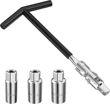 Set Di 4 Chiave Candela, Chiave per Candele, Chiave a Snodo per Candele 16 Mm / 