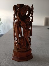 SCULTURA IN LEGNO DI SCULTORE INDIANO DEL XX SECOLO
